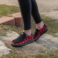 load image into gallery viewer, Gator Waders In Action Buffalo Plaid Womens Camp Shoes 2 c37cad6b 39ea 4599 85fe 61b79bf793f9