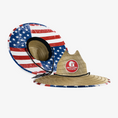 load image into gallery viewer, Gator Waders Straw Hat American Flag 3