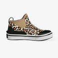 Load image into Gallery viewer, womens camp boots in leopard black view inside