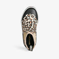 Load image into Gallery viewer, womens camp boots in leopard black view top