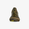 Load image into Gallery viewer, womens camp boots in mossy oak bottomland view front