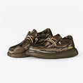 Load image into Gallery viewer, kids camp shoes in mossy oak bottomland all over print view main