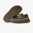 Load image into Gallery viewer, kids camp shoes in mossy oak bottomland all over print view double