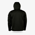 Load image into Gallery viewer, mens highball hoodie dark brown with gold accents - back view