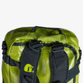 Load image into Gallery viewer, migrator duffle bag lime - top view