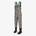 load image into gallery viewer, Gator Waders Studio Retro Waders Womens Leopard Aqua 02