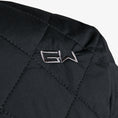 Load image into Gallery viewer, mens insulated snap shirt - black river - logo view