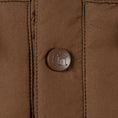 Load image into Gallery viewer, mens insulated snap shirt - chesapeake brown - snap view