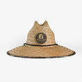 Load image into Gallery viewer, straw hat in mossy oak original bottomland front view