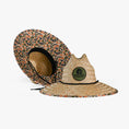 Load image into Gallery viewer, straw hat in old school camo main view