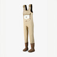 Load image into Gallery viewer, womens retro waders tri taupe - side view