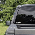 Load image into Gallery viewer, GW Flight Decal displayed on back of truck