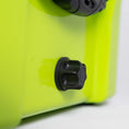 Load image into Gallery viewer, 45 quart hard cooler in lime view - drain plug