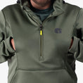 load image into gallery viewer, Gator Waders Camp Hoodie Chest Pocket Feature Olive