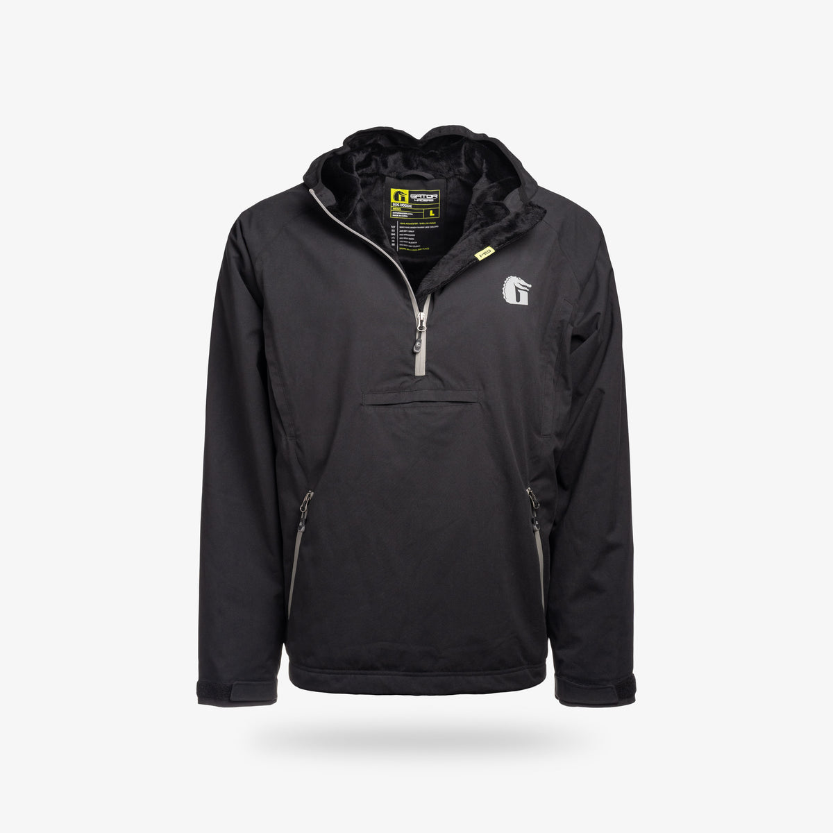 Gator Waders Bog Hoodie Mens Black Grey 1
