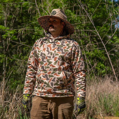  Gator Waders In Action Highball Hoodie Old School Camo 5 View 