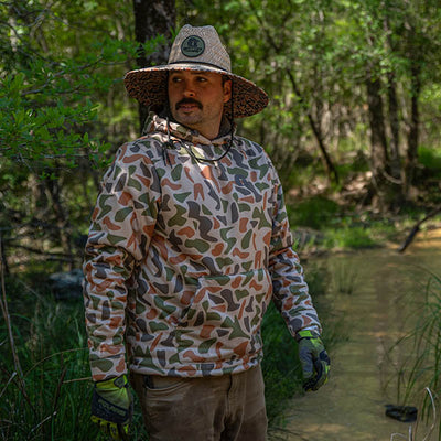  Gator Waders In Action Highball Hoodie Old School Camo 6 View 