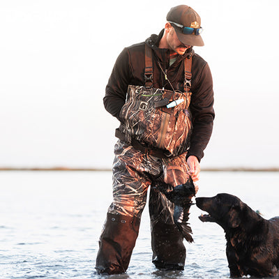  Gator Waders In Action Mens Omega Zip Waders Realtree Max 7 2 View 