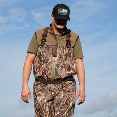  Gator Waders In Action Mens Omega Zip Waders Realtree Max 7 5 View 