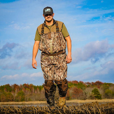  Gator Waders In Action Mens Omega Zip Waders Realtree Max 7 6 View 