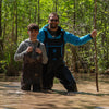 Gator Waders In Action Mens Retro Waders Blue 2 View