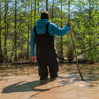  Gator Waders In Action Waterproof Bog Hoodie Blue 1 View 