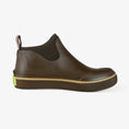 Load image into Gallery viewer, womens camp boots in brown view inside 