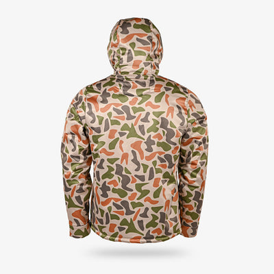 mens highball hoodie in old school camo - back view