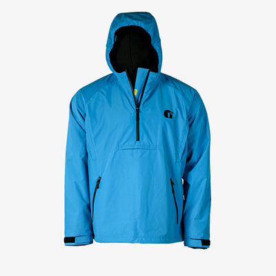 mens bog hoodie in blue - front view