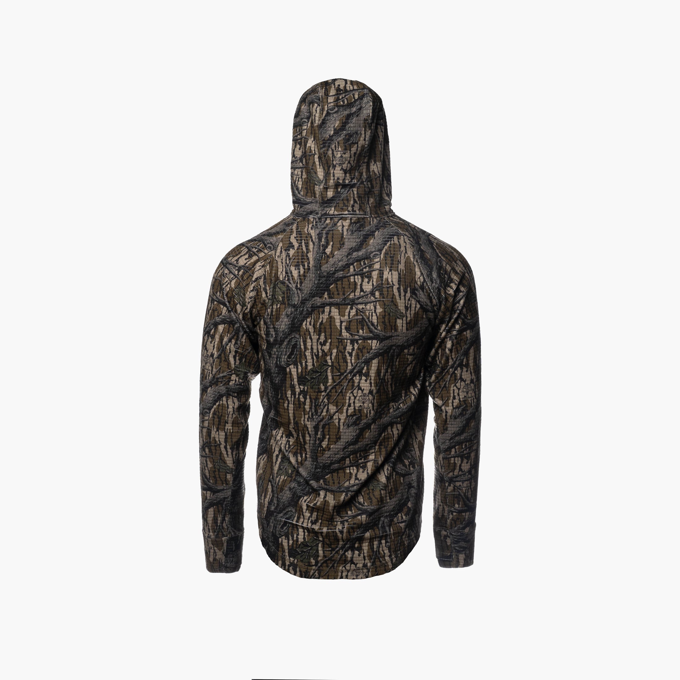 Gator Waders Studio Mens Waypoint Grid Fleece Hoodie Mossy Oak Treestand 2