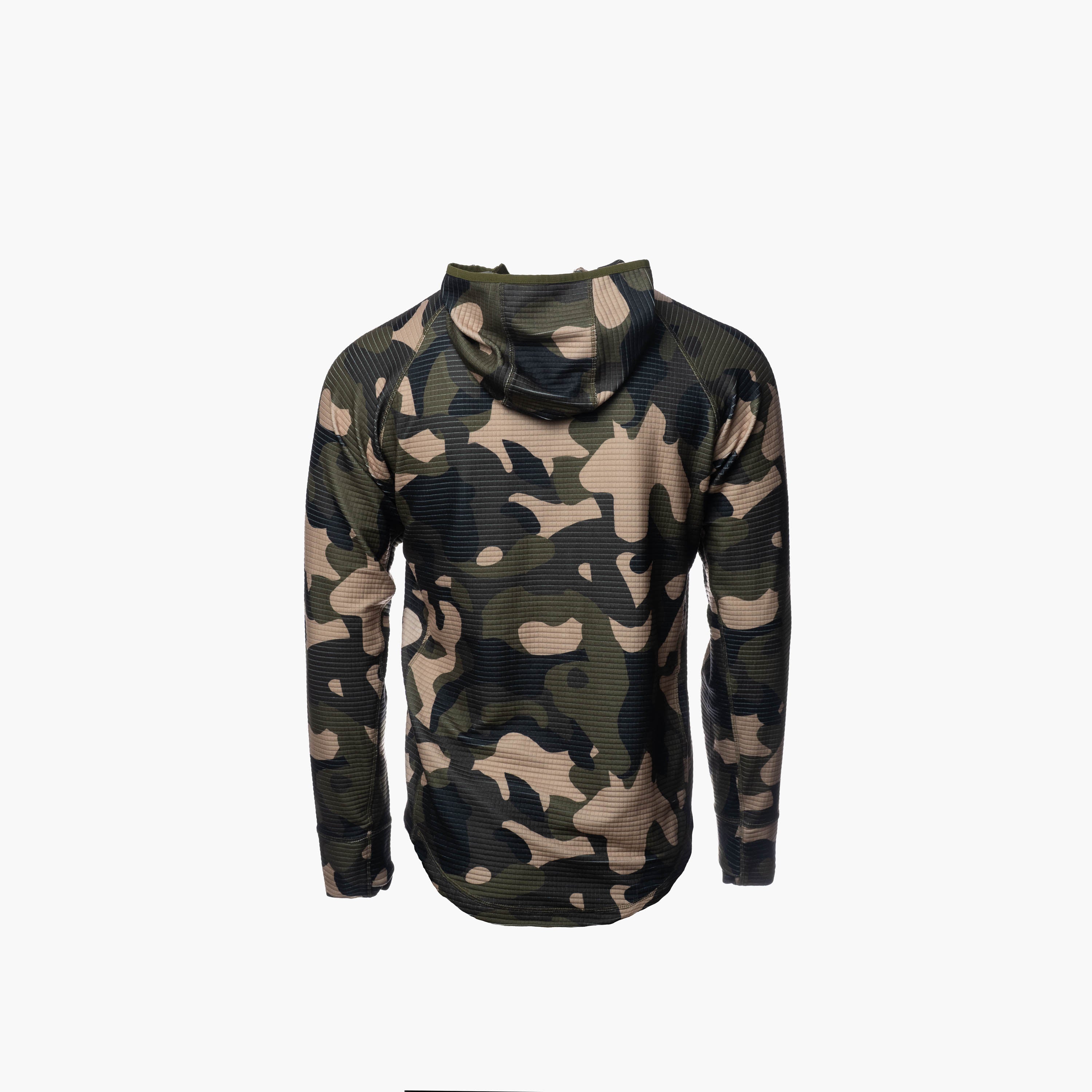 Waypoint Grid Fleece 1/2 Zip Hoodie | Mens - Woodland – Gator Waders
