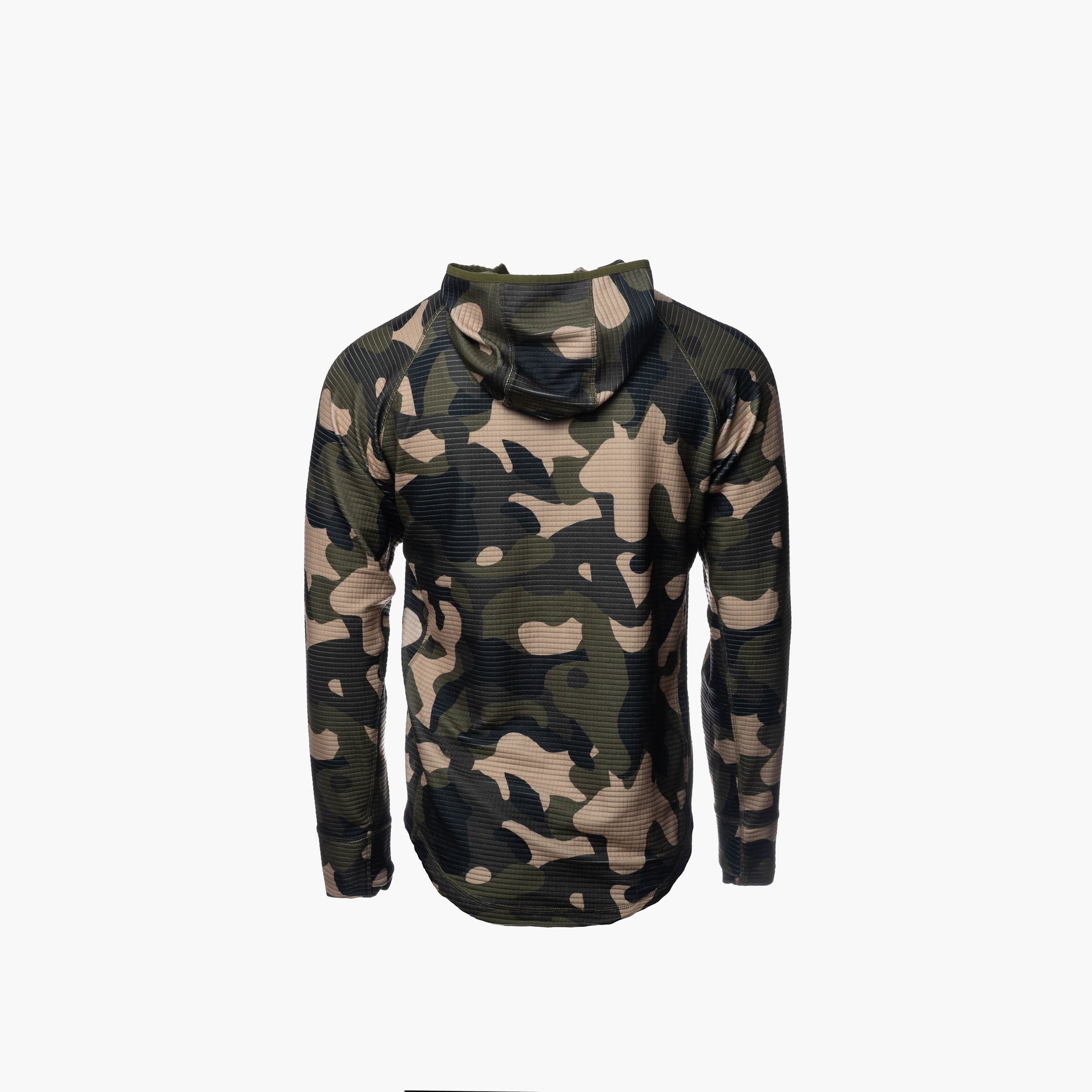 Gator Waders Studio Mens Waypoint Grid Fleece Hoodie Woodland 6