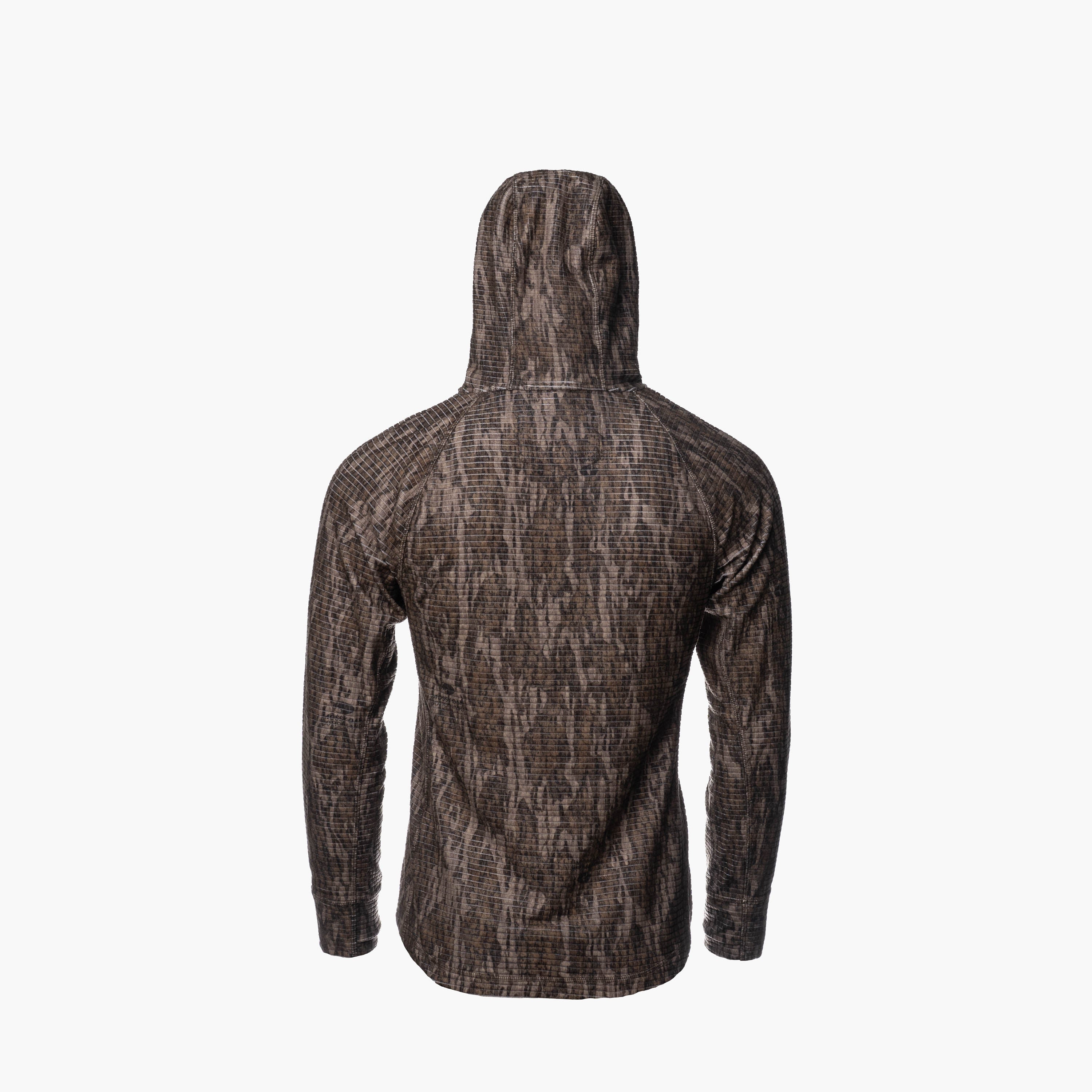 Waypoint Grid Fleece 1/2 Zip Hoodie | Mens - Mossy Oak Bottomland