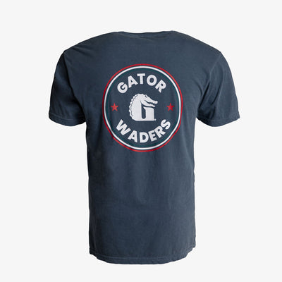 Patriot Shield Graphic Tee - Navy Blue - Back View