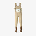 Load image into Gallery viewer, womens retro waders tri taupe - front view 