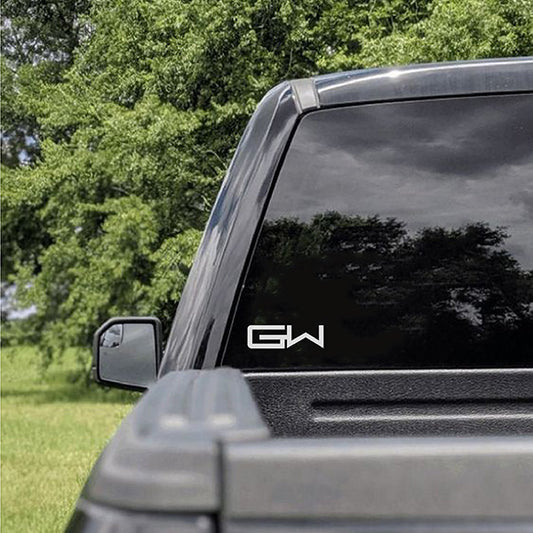 GW Decal displayed on back of truck