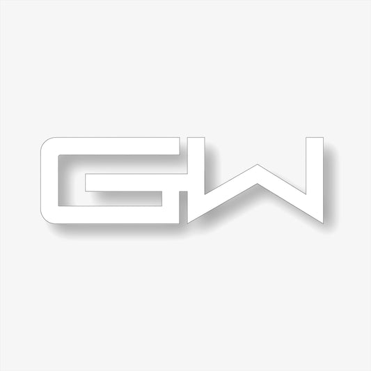 5-inch Gator Waders GW Decal | White
